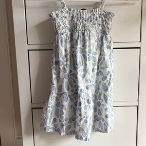 Little Co by Lauren Conrad blue and white floral dress size 4T